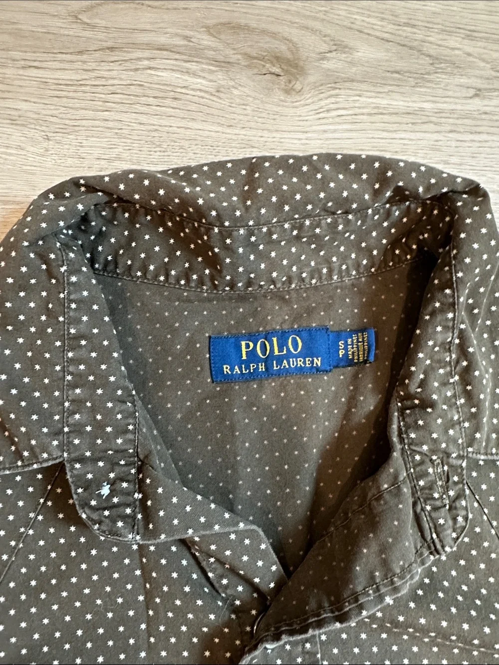 Polo by Ralph Lauren Brown Vintage Microdot Western Button-Down Shirt